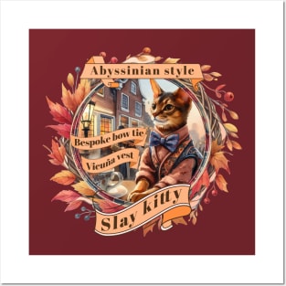 Cat Couture Bespoke Vicuña Slay Kitty Style 19A Posters and Art